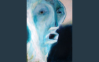 Blabber Mask, 2014, acrylic paint on canvas, 60 x 80 cm