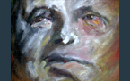 Portrait Georg S. H., 1981, oil paint on jute, 57 x 53 cm